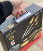 سرویس قاشق و چنگال 90 پارچه 24 نفره رنگ مسی لایف اسمایل - Image 5